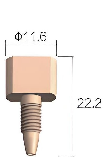 Conector de Una Pieza PEEK