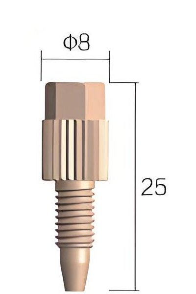 Conector de Una Pieza PEEK