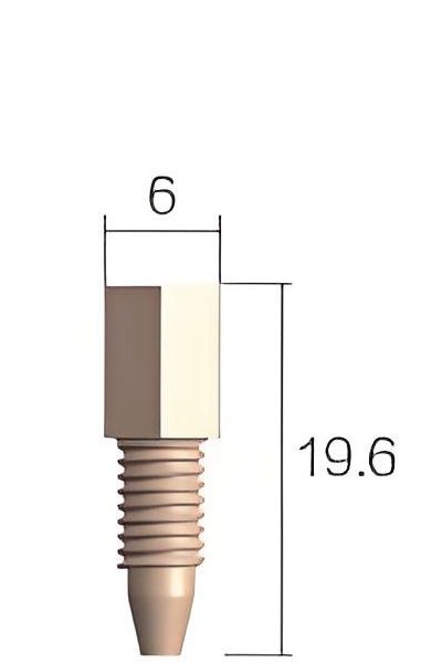 Conector de Una Pieza PEEK