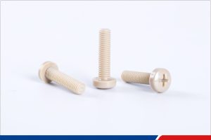Tornillo PEEK de cabeza redonda con forma de cruz