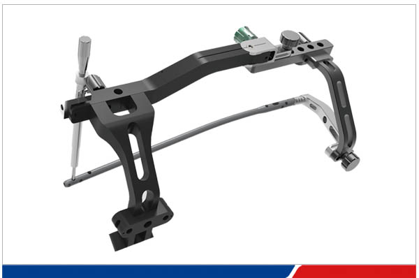 Soporte de puntería ajustable para clavo intramedular tibial