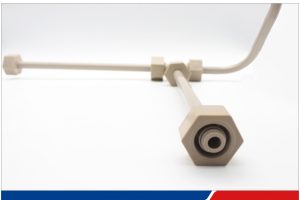Tuberías y accesorios de PEEK para aeronaves