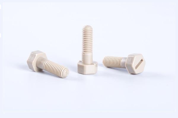 Tornillo hexagonal ranurado de PEEK