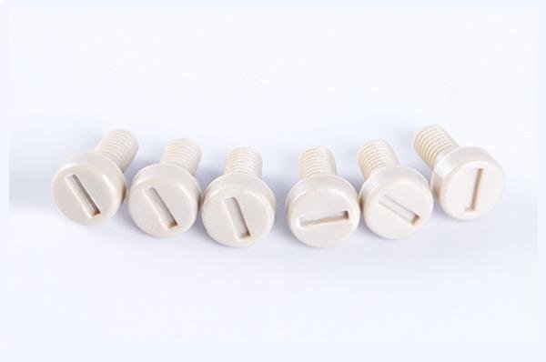 Perno de cabeza redonda ranurada de PEEK